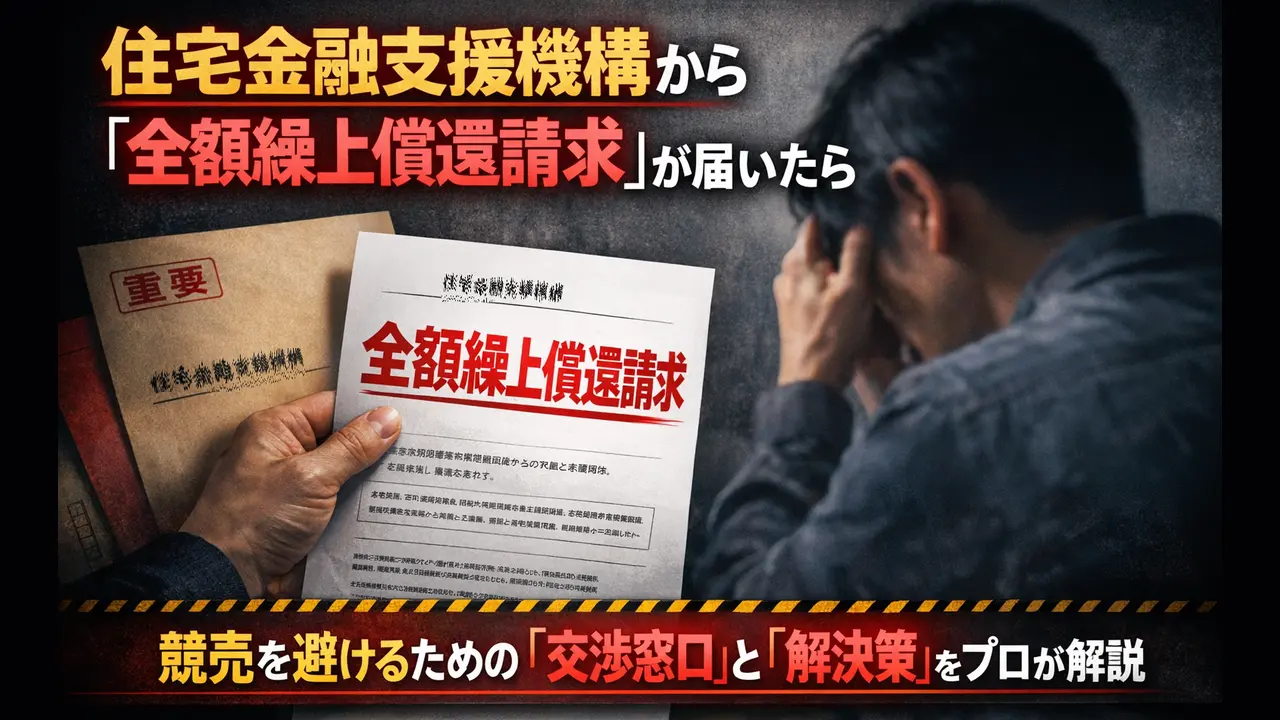 住宅金融支援機構の全額繰上償還請求と債権回収会社への対応