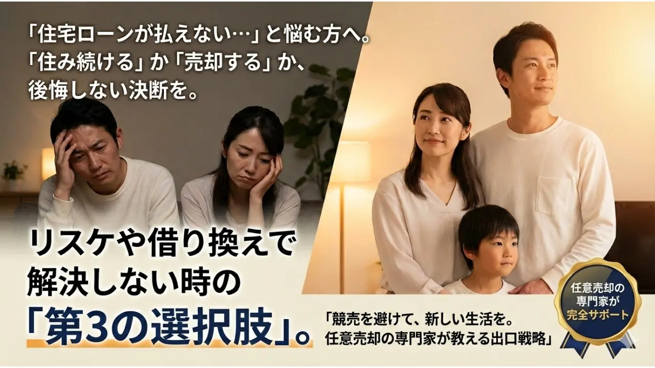 任意売却なら、借金を整理して前向きにリスタートできます