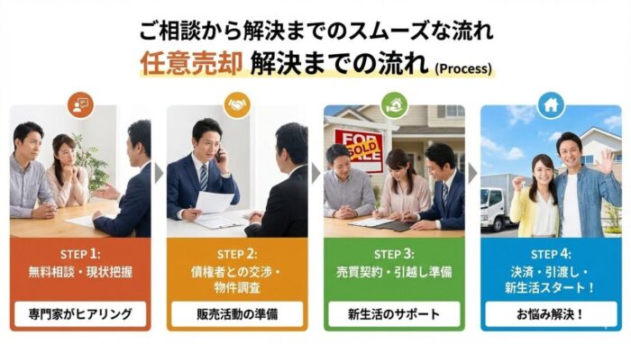 任意売却解決までの流れ
