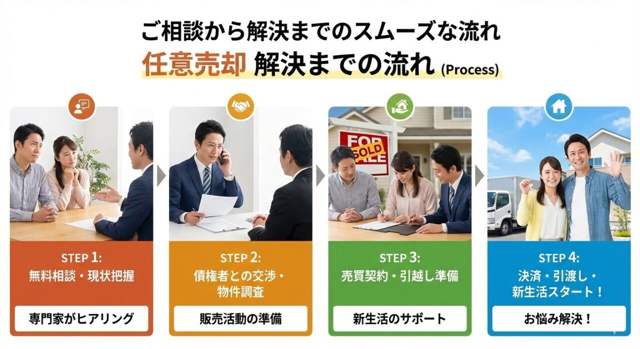 任意売却解決までの流れ