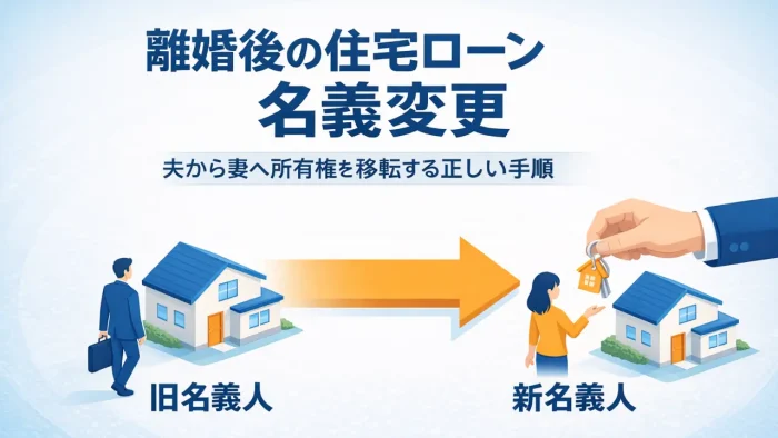 婚後の住宅ローン名義変更と元夫婦間の所有権移転についての解説