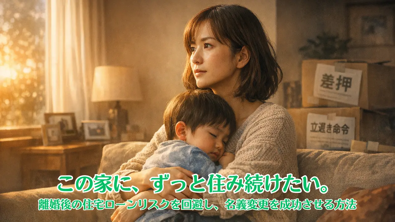 離婚後も家に住み続けるための住宅ローン名義変更の相談
