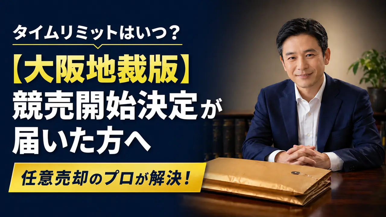大阪地裁競売開始決定が届いた方へ