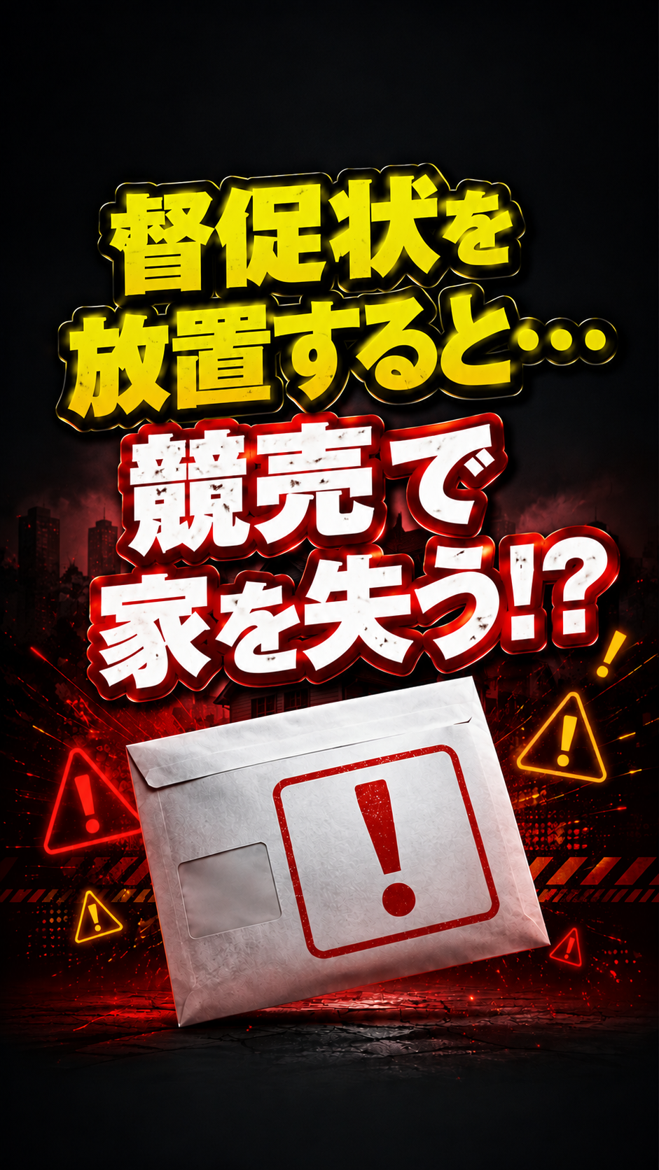 督促状を放置すると 競売で家を失う!?
